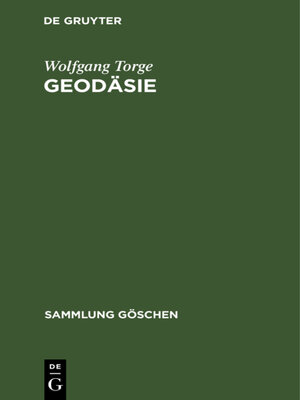cover image of Geodäsie